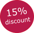 15%
discount
